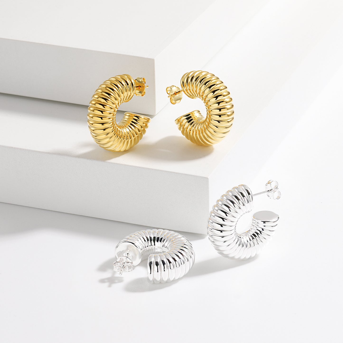 Spiral Stud Earrings