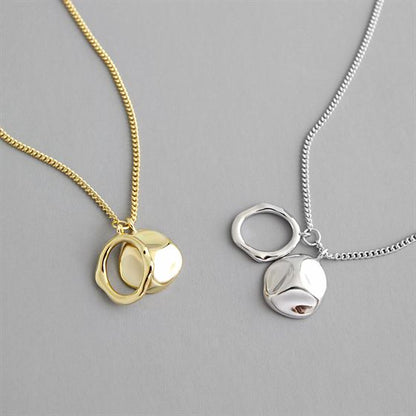 Orb and Circle Pendant Necklace