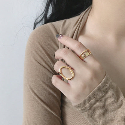 Double Band Minimalist Ring