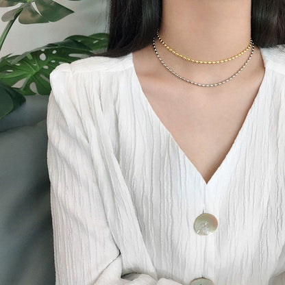 Oval Accents Choker Necklace