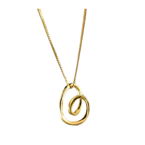 Ellipse Loop Pendant Necklace