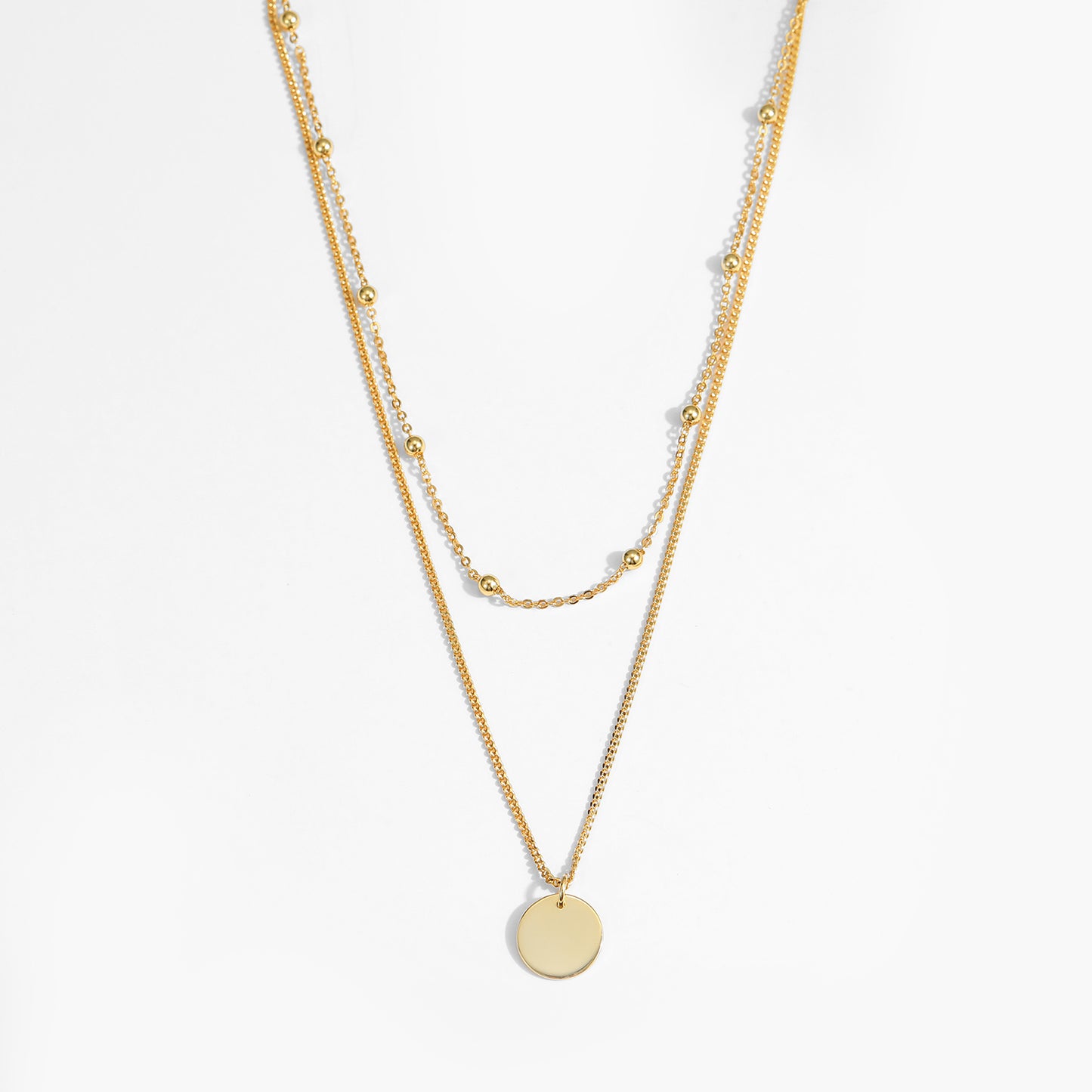 Coin Layered Necklace