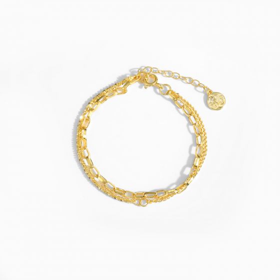 Double Layered Chain Bracelet